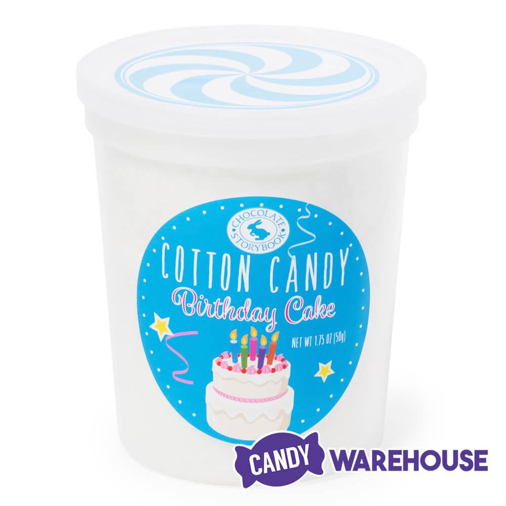 Chocolate Storybook Cotton Candy - Birthday Cake: 1-Ounce Tub - Candy Warehouse