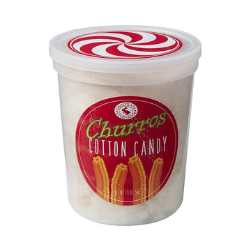 Chocolate Storybook Cotton Candy - Churros: 1-Ounce Tub - Candy Warehouse
