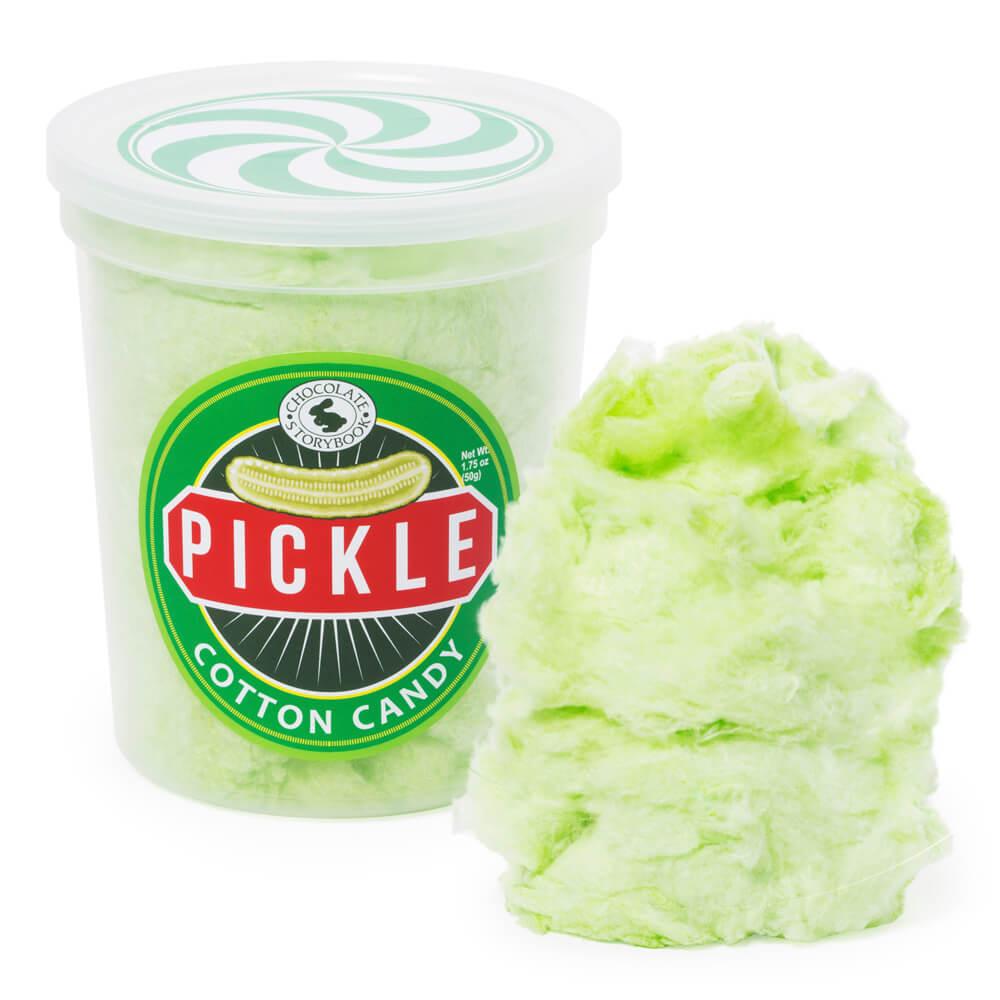 Chocolate Storybook Cotton Candy - Pickle: 1-Ounce Tub - Candy Warehouse