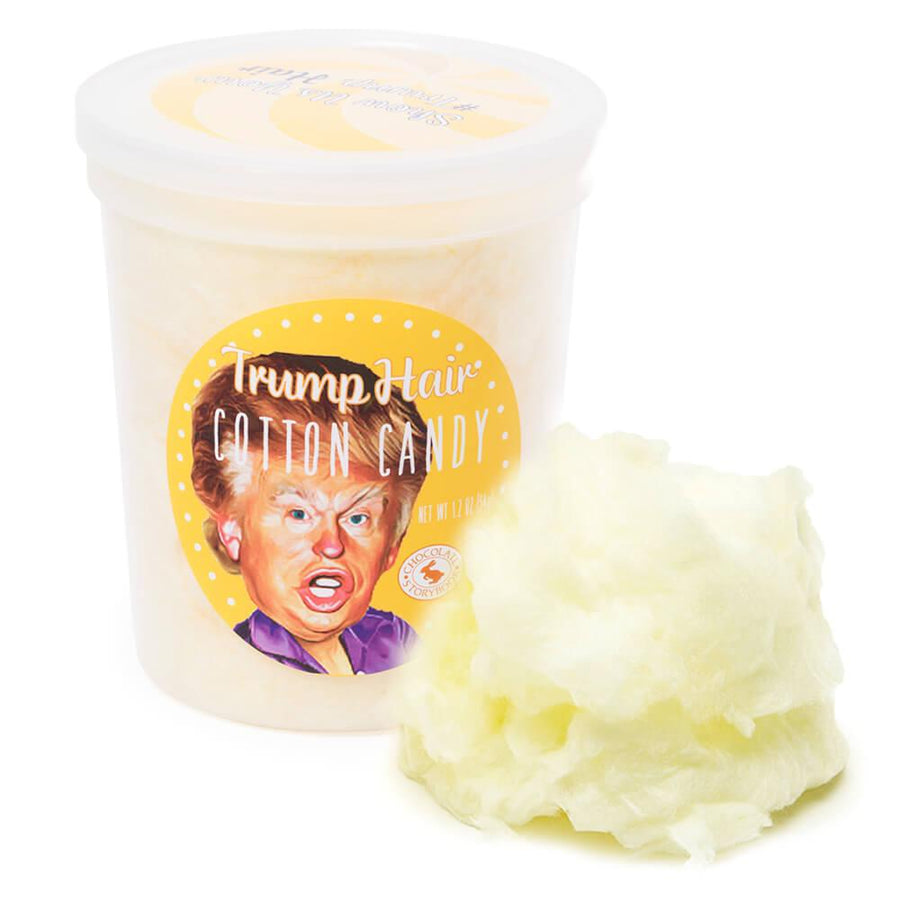 Chocolate Storybook Trump Hair Cotton Candy - Butterscotch: 1-Ounce Tub - Candy Warehouse