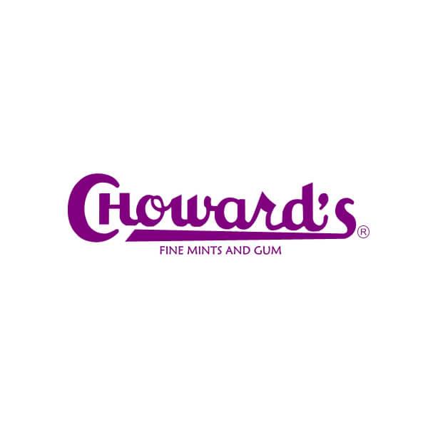 Choward's Violet Gum Packs: 24-Piece Box - Candy Warehouse