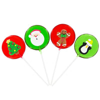 Christmas Hard Candy Lollipops: 12-Piece Pack - Candy Warehouse