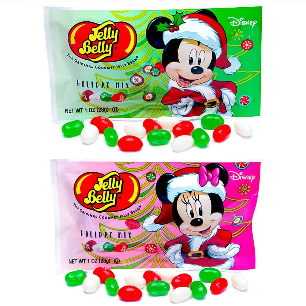 Christmas Jelly Belly Disney Mickey and Minnie Jelly Beans 1-Ounce Packs: 24-Piece Display - Candy Warehouse
