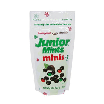 Christmas Junior Mints Minis: 4.5-Ounce Bag - Candy Warehouse