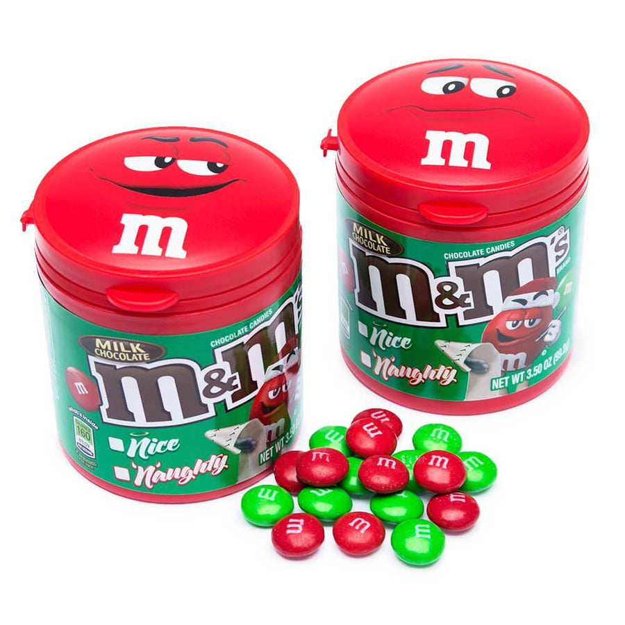 Christmas M&M's Candy Filled Bottles: 6-Piece Display - Candy Warehouse