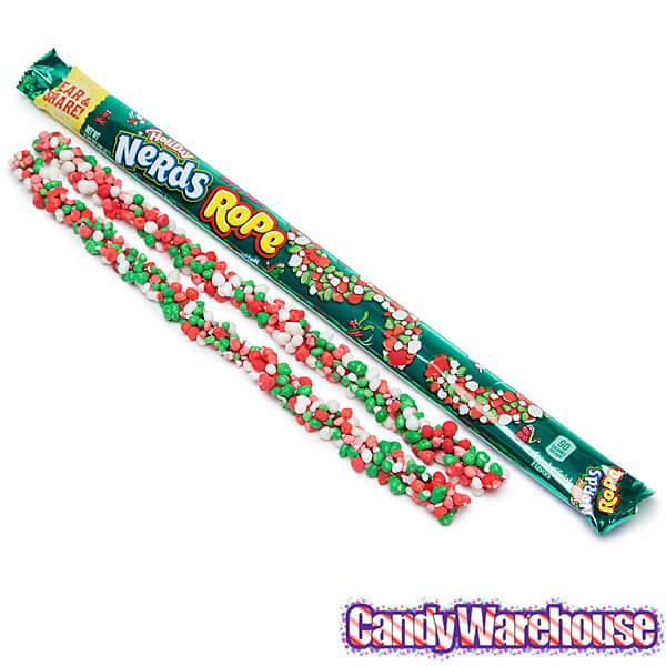 Christmas Nerds Rope Candy Packs: 24-Piece Box - Candy Warehouse
