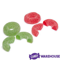 Christmas Wreaths Jelly Rings Candy: 16-Ounce Tub - Candy Warehouse