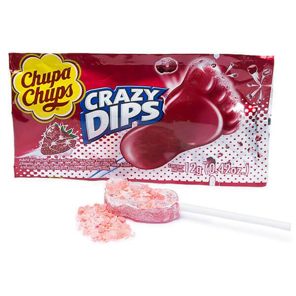 Chupa Chups Crazy Dips Packs: 30-Piece Box - Candy Warehouse