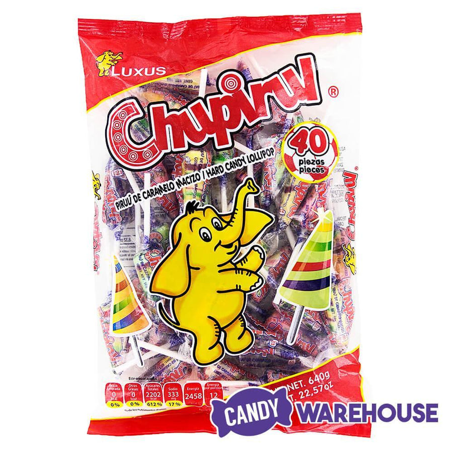 Chupirul Flavor Spiral Cone Lollipops: 40-Piece Bag - Candy Warehouse