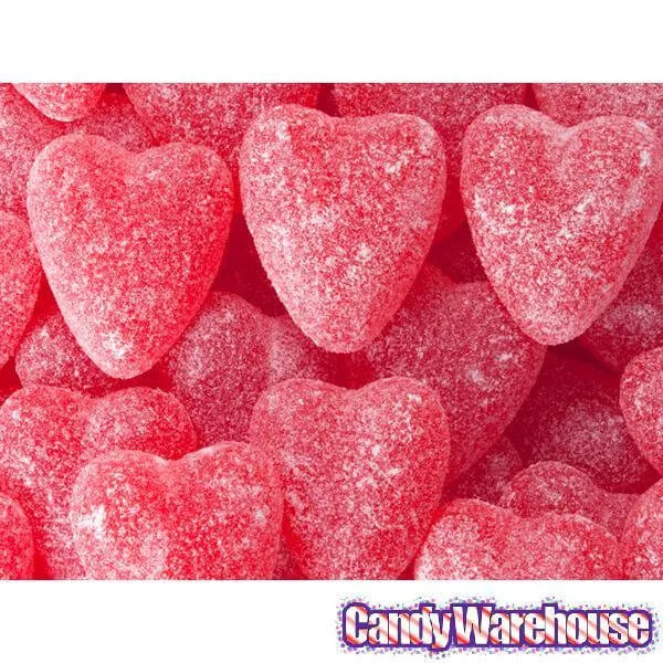 Cinnamon Jelly Candy Hearts 5LB Bag Candy Warehouse