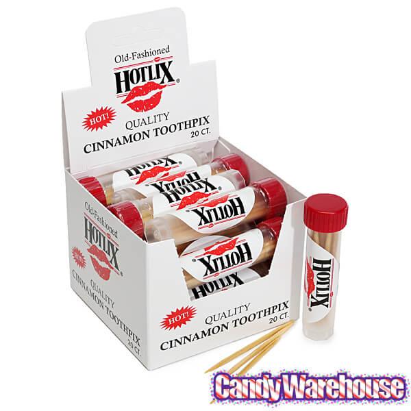 Cinnamon Toothpicks Tubes: 20-Piece Box - Candy Warehouse