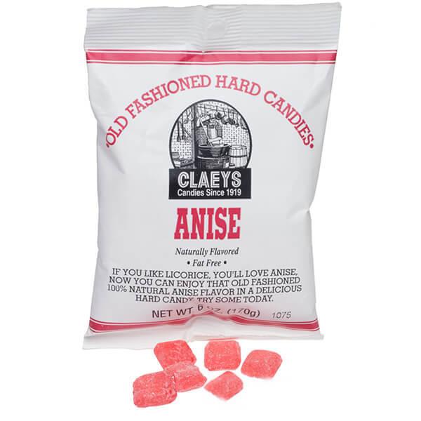 Claeys Hard Candy Drops Bags - Anise: 12-Piece Box - Candy Warehouse