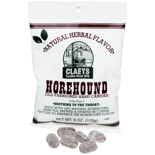 Claeys Hard Candy Drops Bags - Horehound: 12-Piece Box - Candy Warehouse
