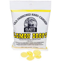 Claeys Hard Candy Drops Bags - Lemon: 12-Piece Box - Candy Warehouse