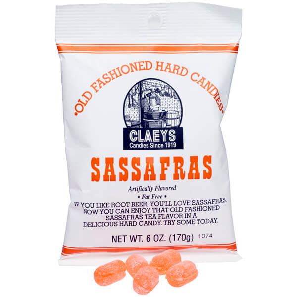 Claeys Hard Candy Drops Bags - Sassafras: 12-Piece Box - Candy Warehouse
