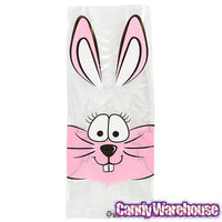 Clear Cello Candy Bags with Bunny: 100-Piece Box - Candy Warehouse