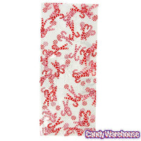 Clear Cello Candy Bags with Candy Canes: 100-Piece Box - Candy Warehouse