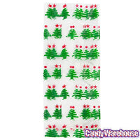 Clear Cello Candy Bags with Christmas Trees: 100-Piece Box - Candy Warehouse