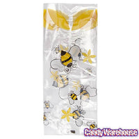Clear Cello Candy Bags with Honey Bees: 100-Piece Box - Candy Warehouse