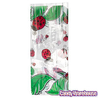 Clear Cello Candy Bags with Lady Bugs: 100-Piece Box - Candy Warehouse