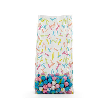 Clear Cello Candy Bags with Sprinkles: 100-Piece Box - Candy Warehouse