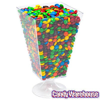Clear Plastic Elevated Square Top Candy Container - Candy Warehouse