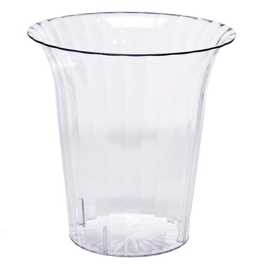 Clear Plastic Flared Cylinder Container