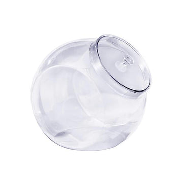 Clear Plastic Round 80-Ounce Container with Lid - Candy Warehouse