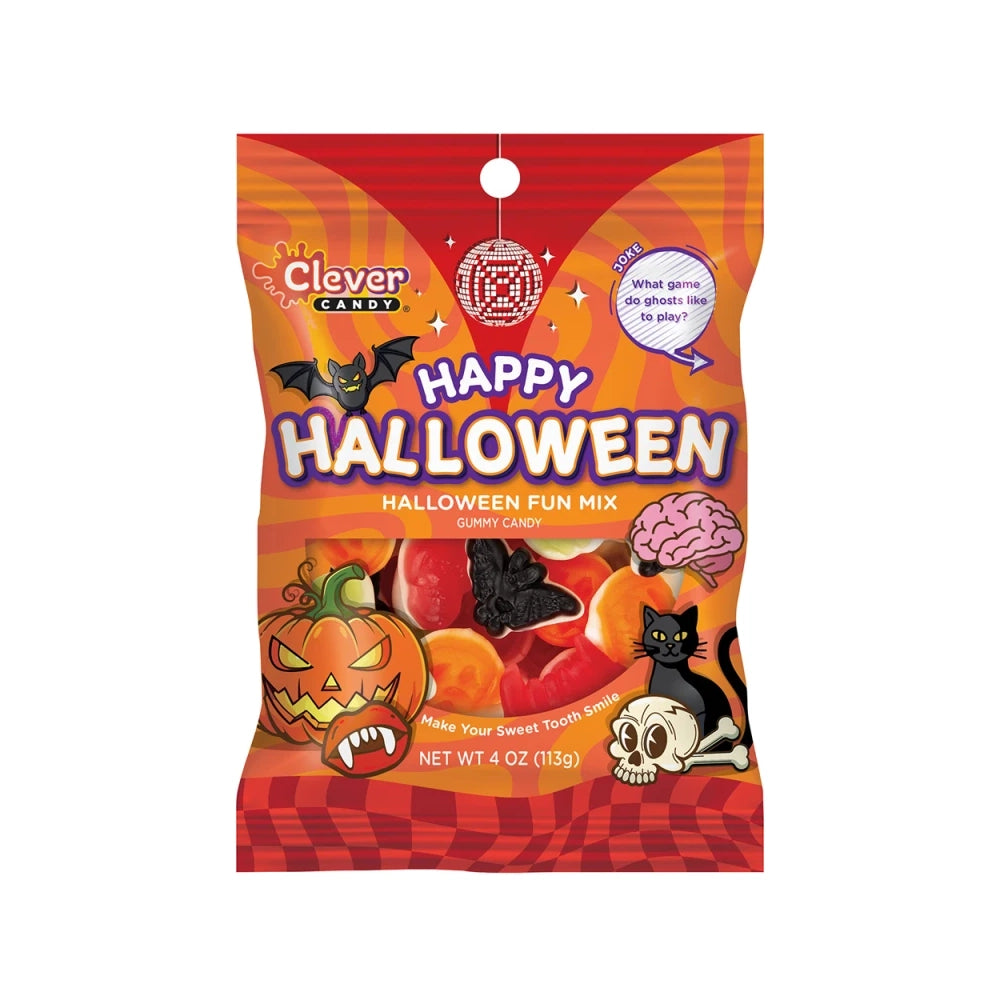 Clever Candy Happy Halloween Gummy Fun Mix: 12-Piece Case