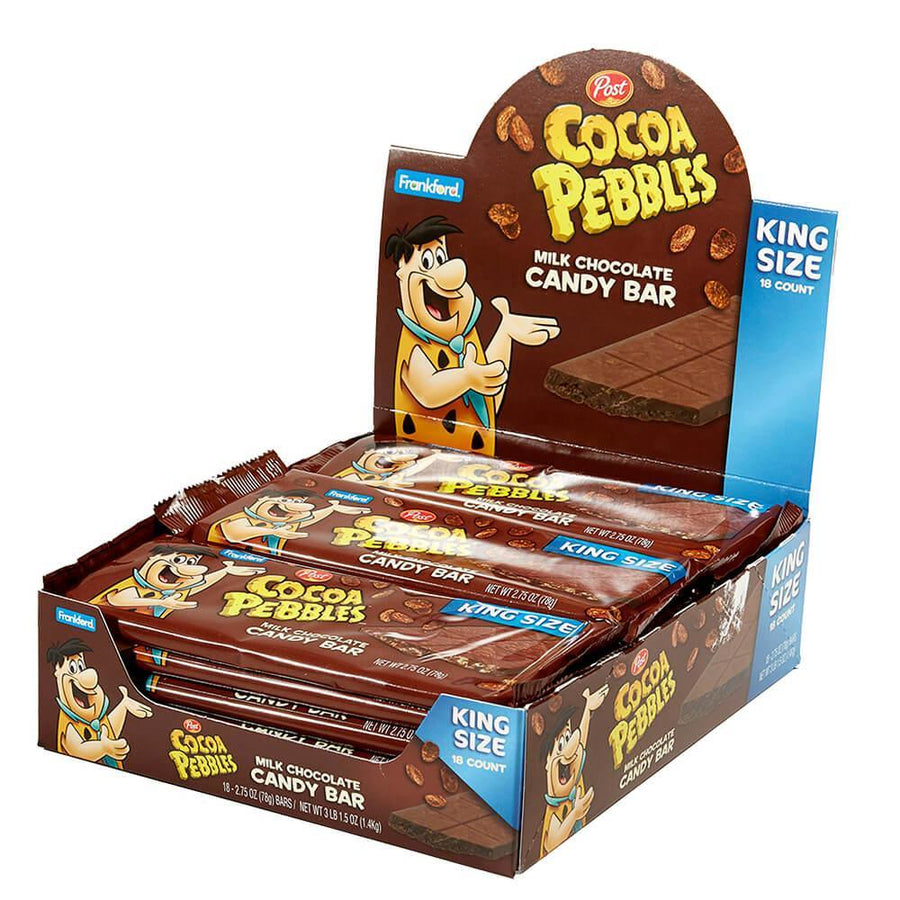 Cocoa Pebbles King Size Candy Bar: 18-Piece Box - Candy Warehouse