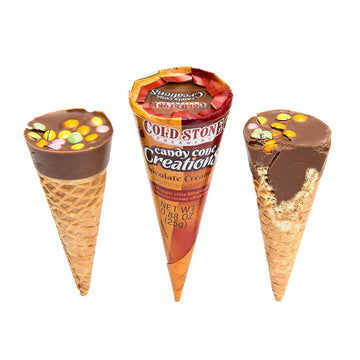 Coldstone Creamery Candy Cones - Chocolate: 12-Piece Display - Candy Warehouse
