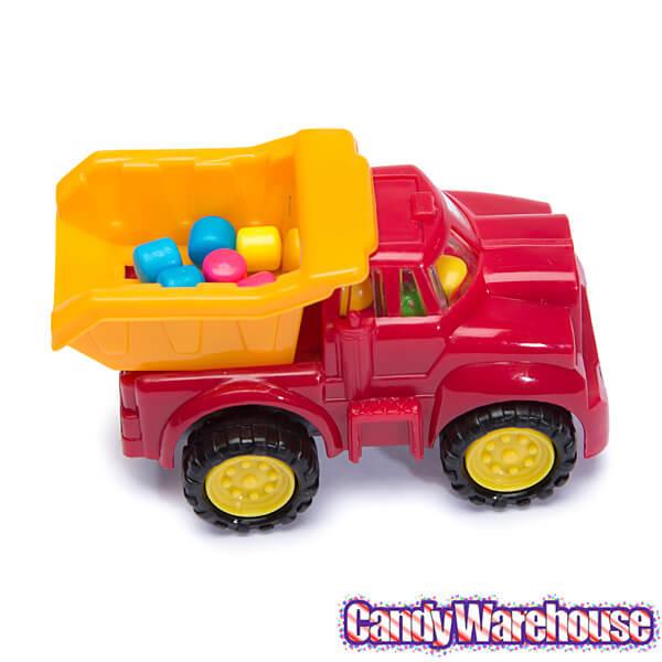 Cone Zone Construction Truck Candy Dispensers: 12-Piece Display - Candy Warehouse