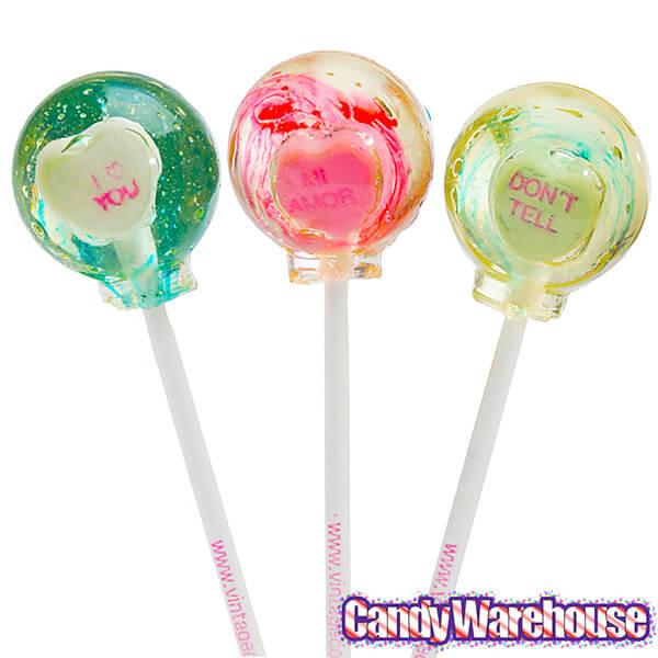 Conversation Candy Hearts Lollipops: 6-Piece Gift Pack - Candy Warehouse