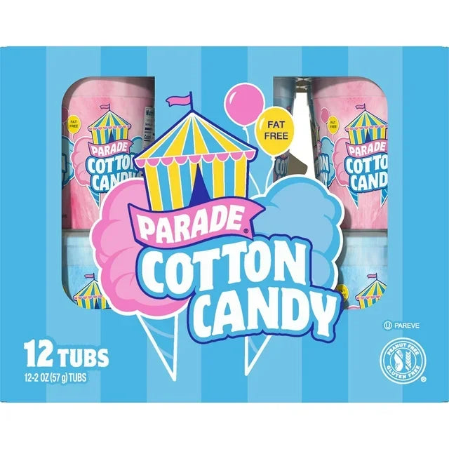 Cotton Candy 2-Ounce Tubs: 12-Piece Case