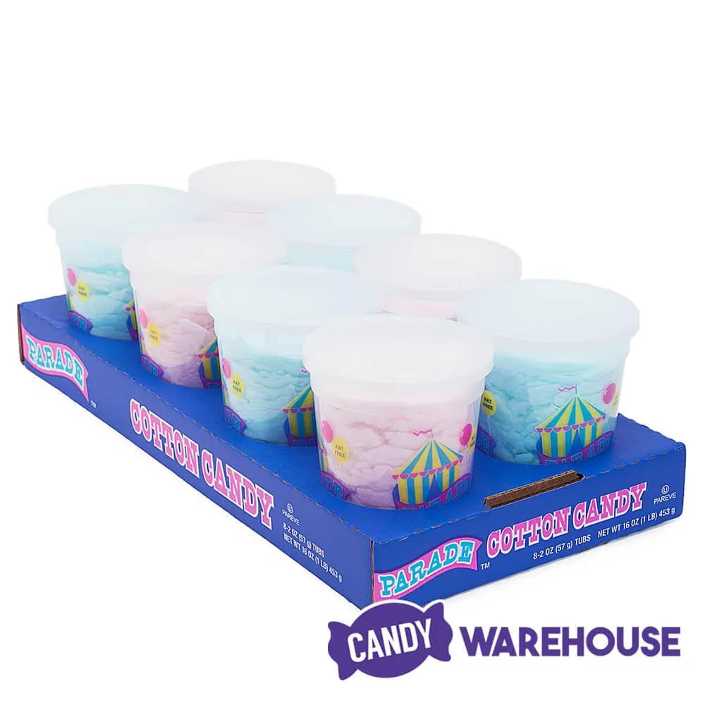 Cotton Candy 2Ounce Tubs 8Piece Case Candy Warehouse
