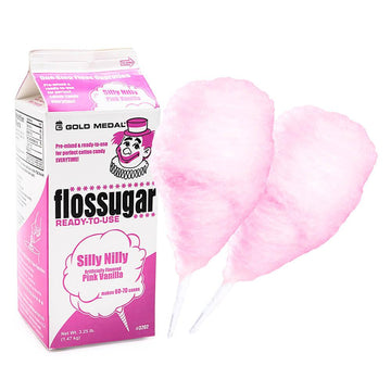Cotton Candy Floss Sugar - Pink Vanilla: Half Gallon Carton - Candy Warehouse