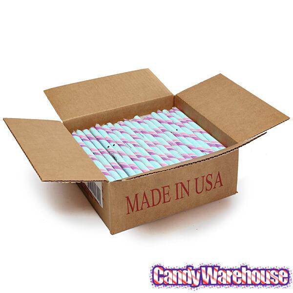 Cotton Candy Hard Candy Sticks: 100-Piece Box - Candy Warehouse
