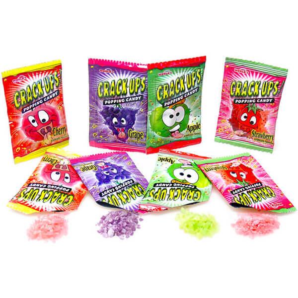 Crack-Ups Popping Candy Mini Packets: 600-Piece Case - Candy Warehouse
