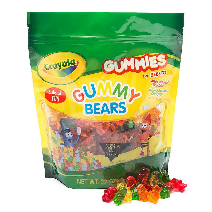 Crayola Gummy Bears Candy: 2LB Bag - Candy Warehouse
