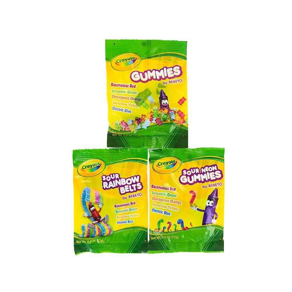Crayola Gummy Candy Packs: 22-Piece Bag - Candy Warehouse