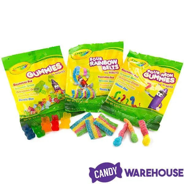 Crayola Gummy Candy Packs 22Piece Bag Candy Warehouse