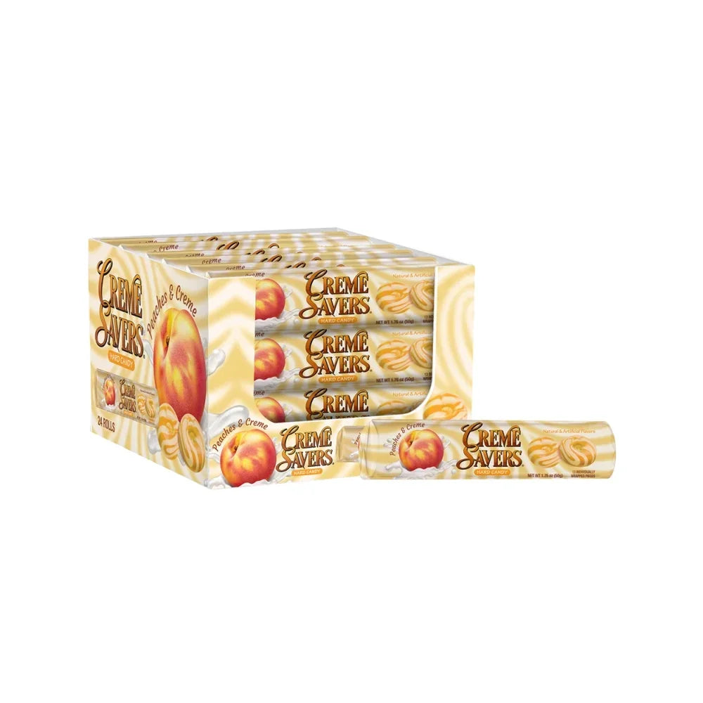 Crème Savers Peaches &amp; Crème Rolls: 24-Piece Box