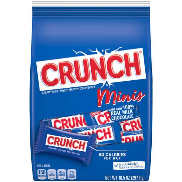 Crunch Mini Size Candy Bars: 25-Piece Bag - Candy Warehouse