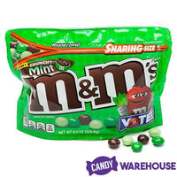 Crunchy Mint M&M's Candy: 8-Ounce Bag - Candy Warehouse