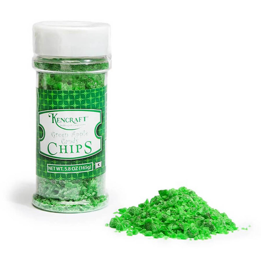 Crushed Candy Chips - Green Apple: 5.8-Ounce Shaker - Candy Warehouse