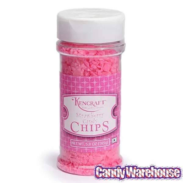 Crushed Candy Chips Pink Strawberry 5.8Ounce Shaker Candy Warehouse