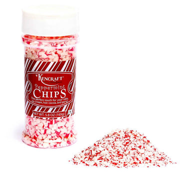 Crushed Peppermint Candy Chips: 5.8-Ounce Shaker - Candy Warehouse