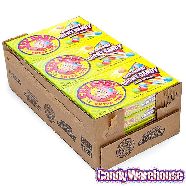 Cry Baby Extra Sour Chewy Candy 3.5-Ounce Packs: 12-Piece Box - Candy Warehouse