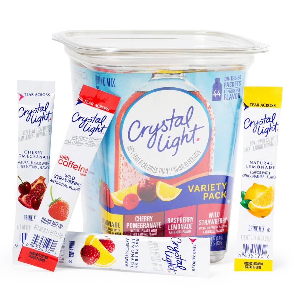 Crystal Light Drink Mix Variety Pack: 44-Piece Tub - Candy Warehouse