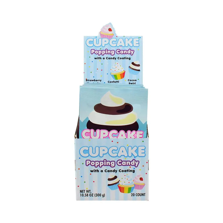 Cupcake Coated Popping Candy: 20-Piece Display – Candy Warehouse